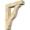Ekena Millwork Funston Block Rough Sawn Bracket w/ Offset Brace, Douglas Fir, 8"W x 36"D x 44"H BKT0806X36X44FST05RDF - alternate 1